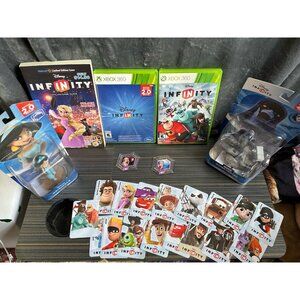 Disney Infinity Xbox 360 Jasmine Rapunzel Anna Ronan‎ Book Discs Figures Games